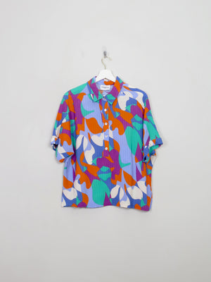 Women's Colourful Printed Frnch Blouse M