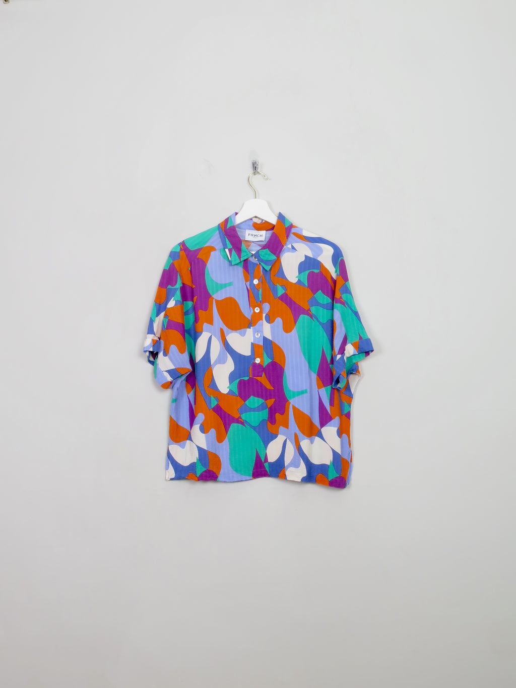 Women's Colourful Printed Frnch Blouse M
