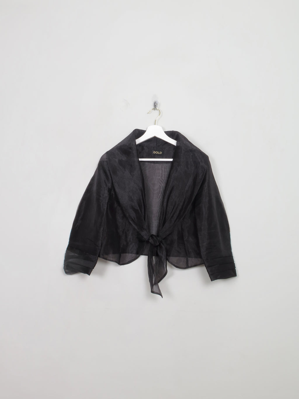 Vintage Black Tulle Balero Jacket M/L