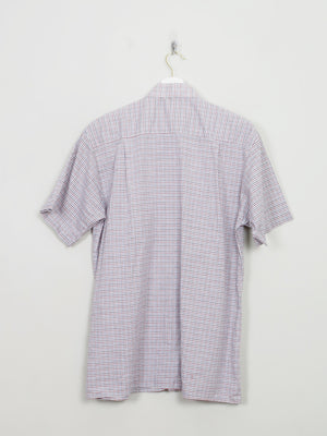 Men's Vintage Allen Solly Short Sleeved Check Shirt M