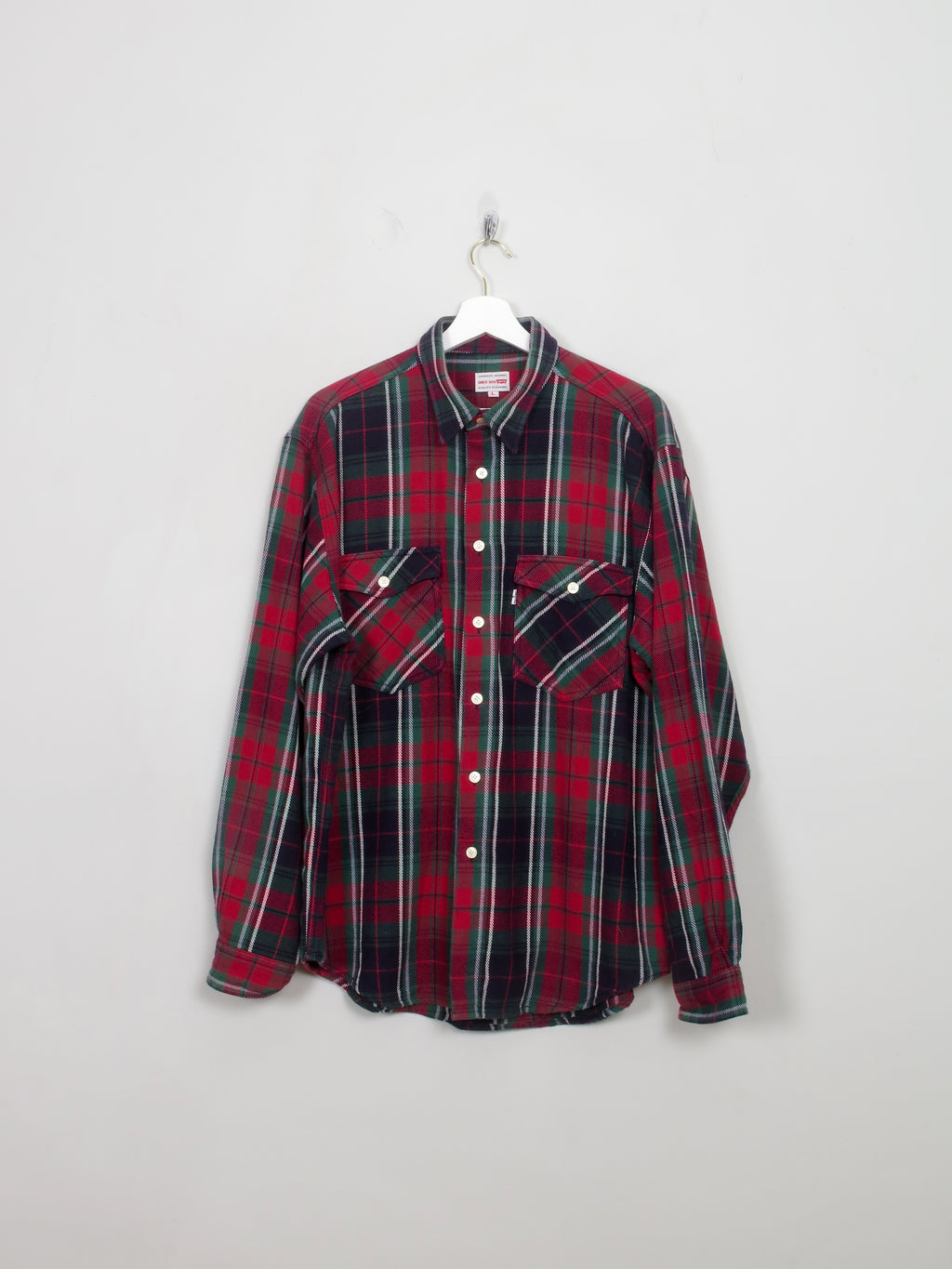 Men's Vintage Style Levis Flannel Shirt L