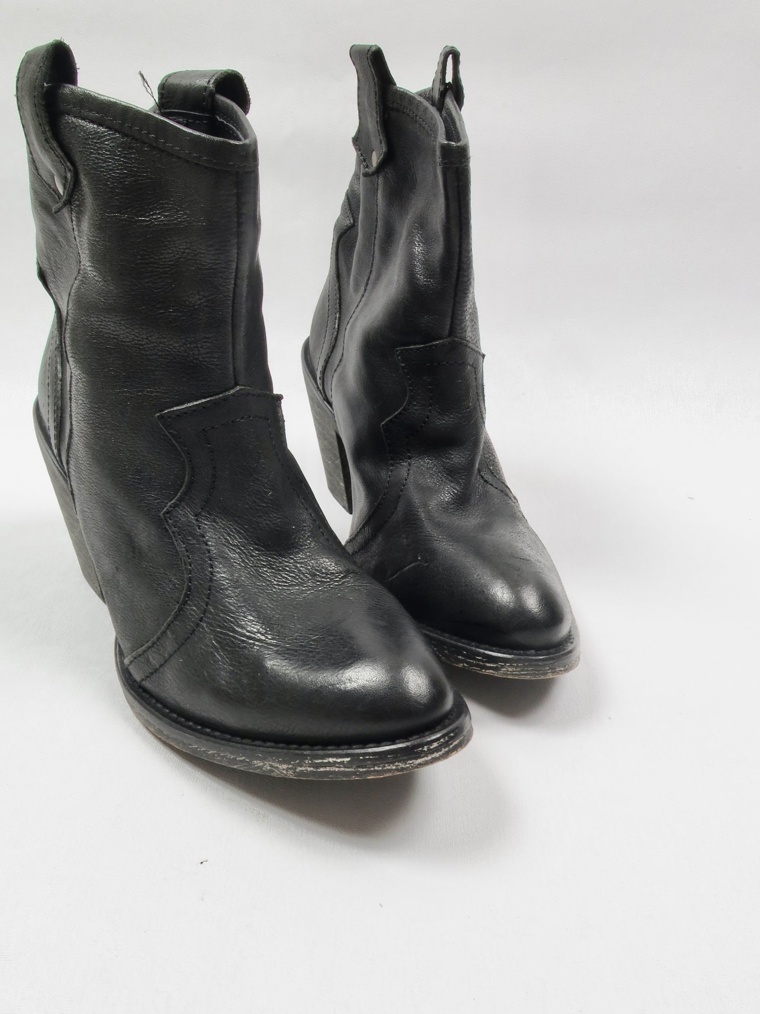 Vintage Cowboy Style Carvella Boots 37/4 - The Harlequin