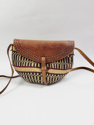 Women's Vintage Small Woven Bag - The Harlequin