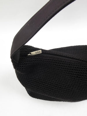 Women's Vintage Black Le Sac Shoulder Bag