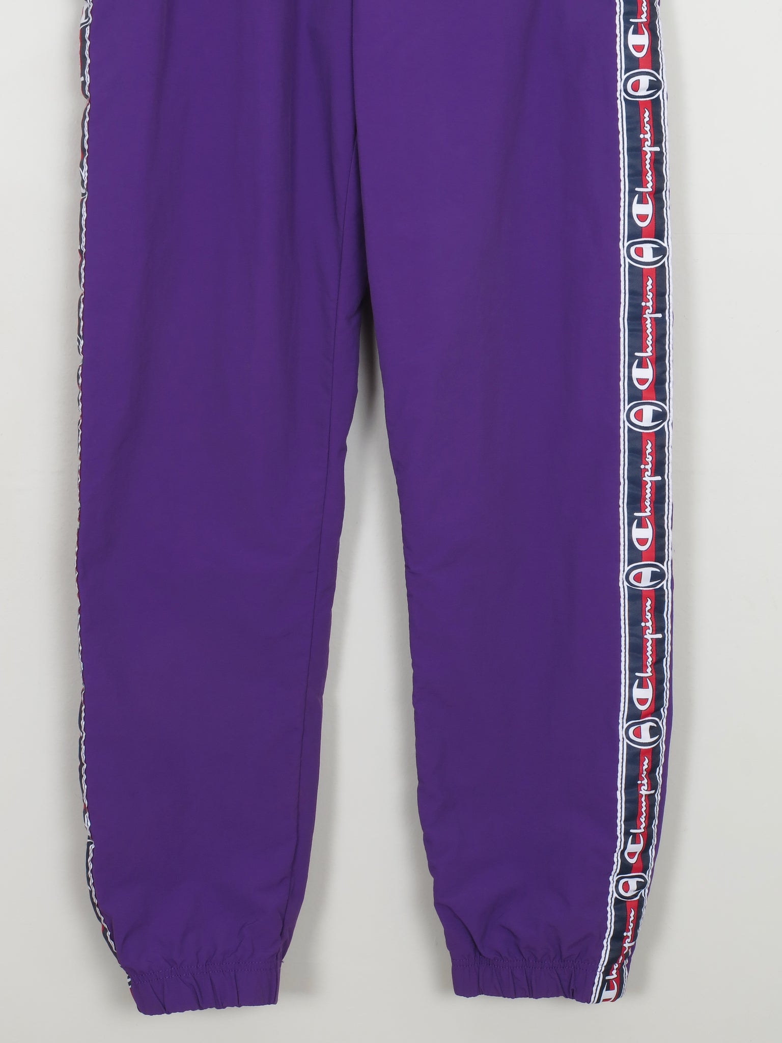 Men's Vintage Purple Champion Shell Track Bottoms S - The Harlequin