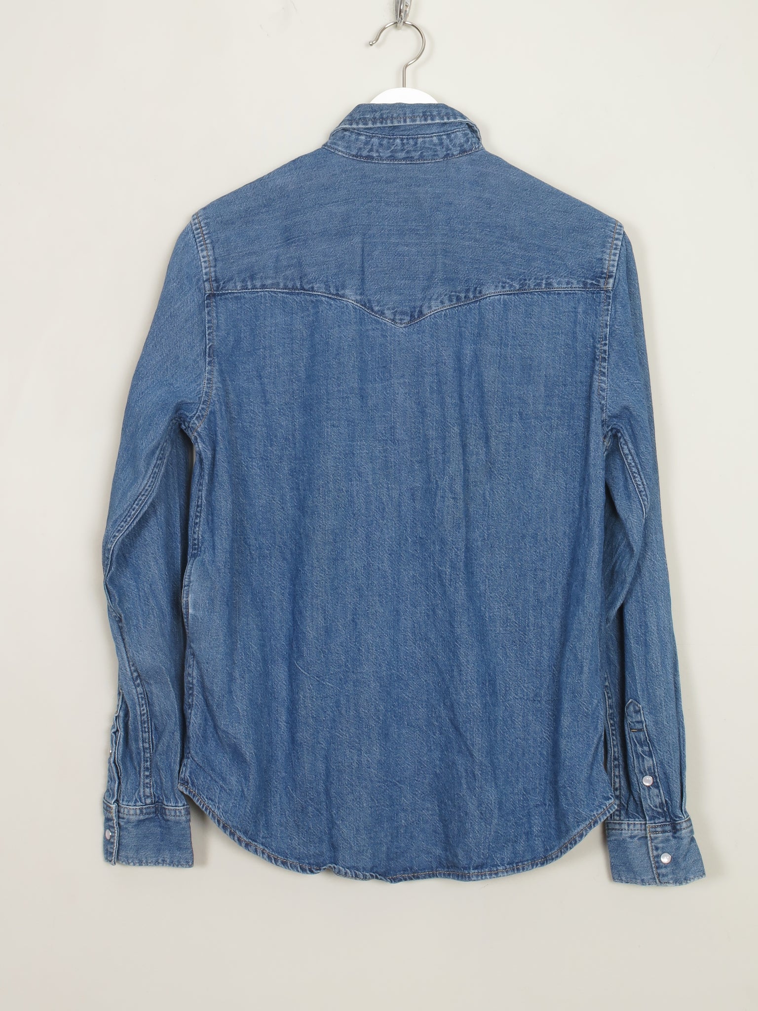 Women's Fitted Vintage Levi's Denim Shirt S/M