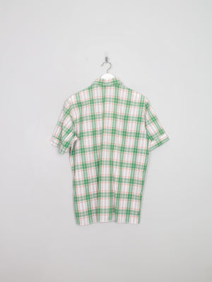 Men's Green Check 1950/60s Shirt M