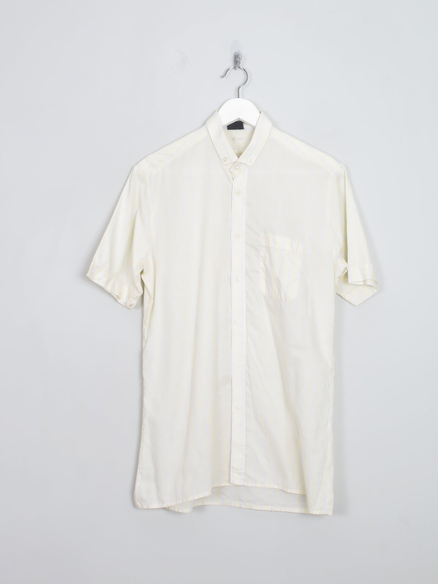 Men's Vintage Yellow Shirt Shirt Sleeved M