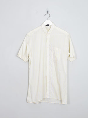 Men's Vintage Yellow Shirt Shirt Sleeved M