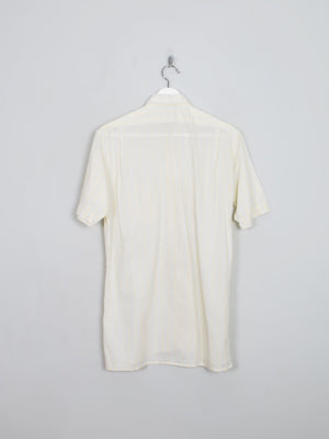 Men's Vintage Yellow Shirt Shirt Sleeved M