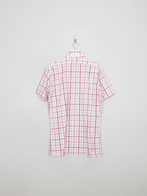 Men's Vintage Check Pink Shirt Short Sleeved L/XL