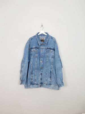 Men's Vintage Blue Denim Jacket 4XL
