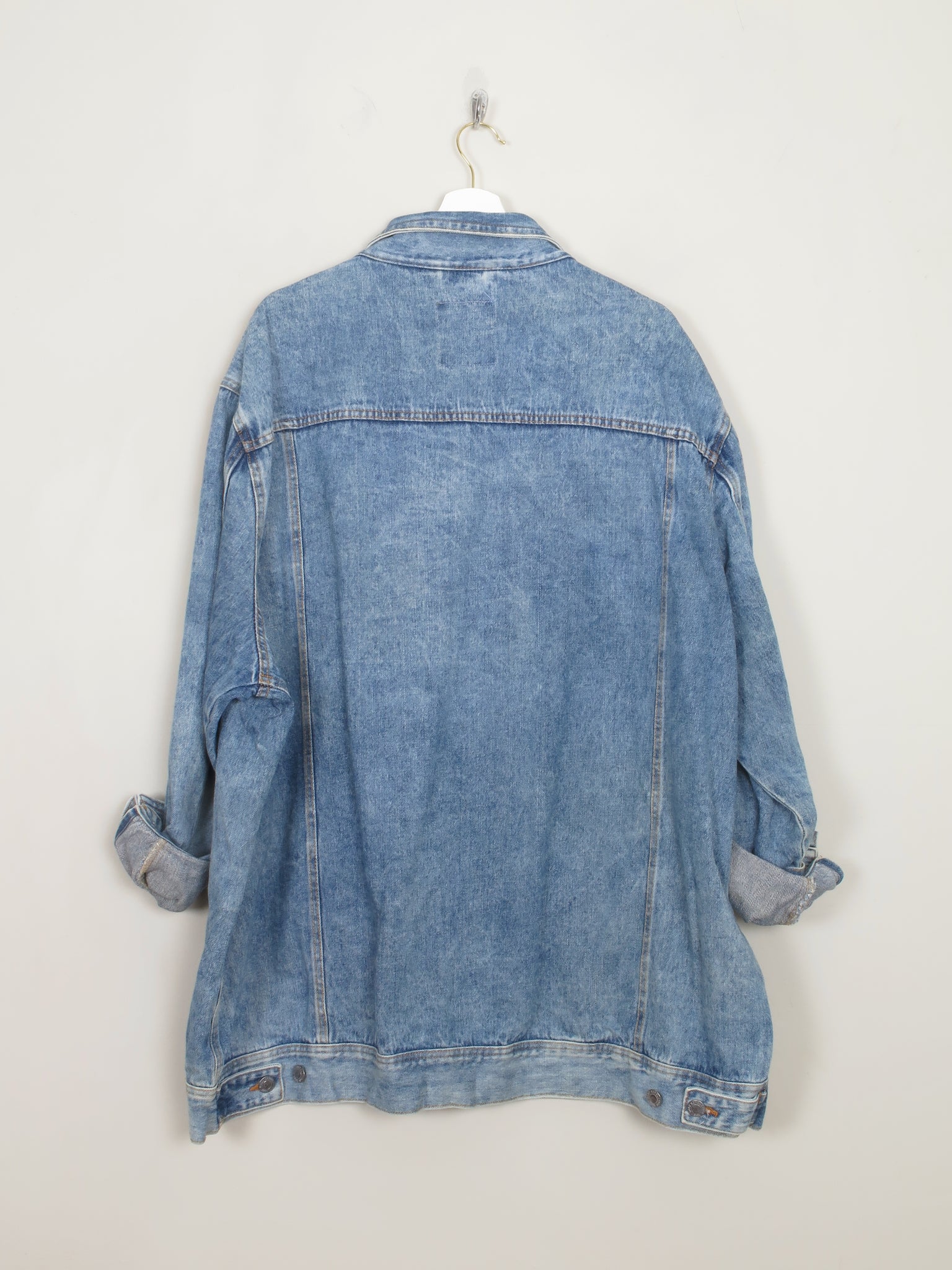 Men's Vintage Blue Denim Jacket 4XL