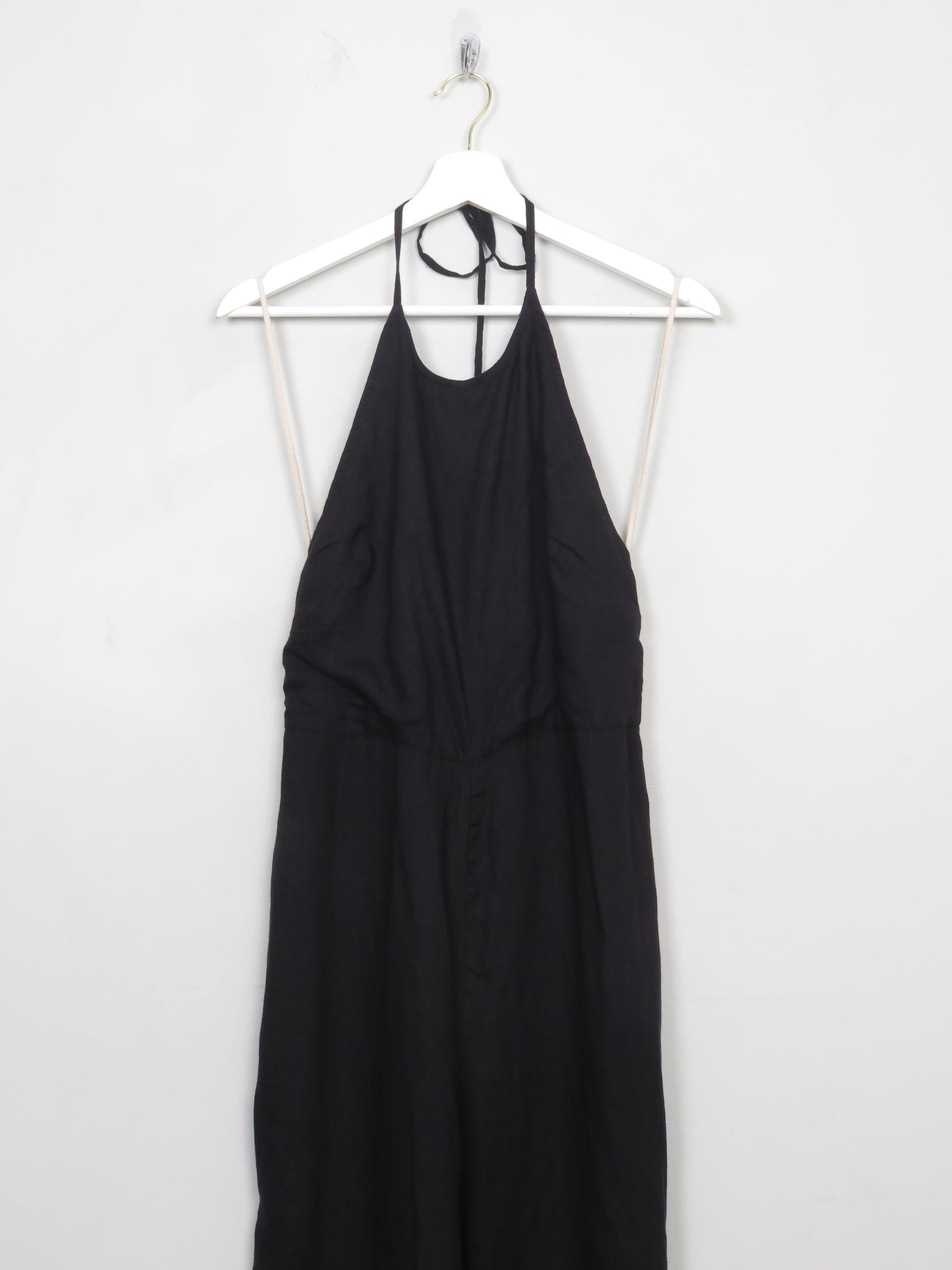 Black Linen Free People Jumpsuit S - The Harlequin
