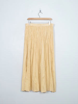 Vintage Yellow Buttermilk Indian Cotton Skirt L/XL - The Harlequin