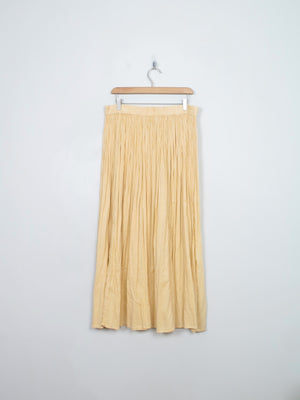 Vintage Yellow Buttermilk Indian Cotton Skirt L/XL - The Harlequin