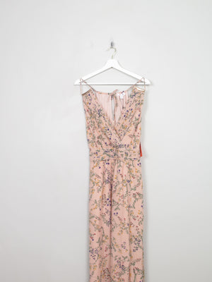 Peach Frock N Frill Printed Maxi Dress New 10