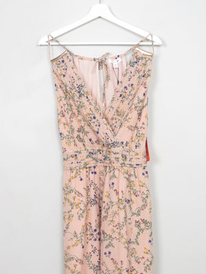 Peach Frock N Frill Printed Maxi Dress New 10