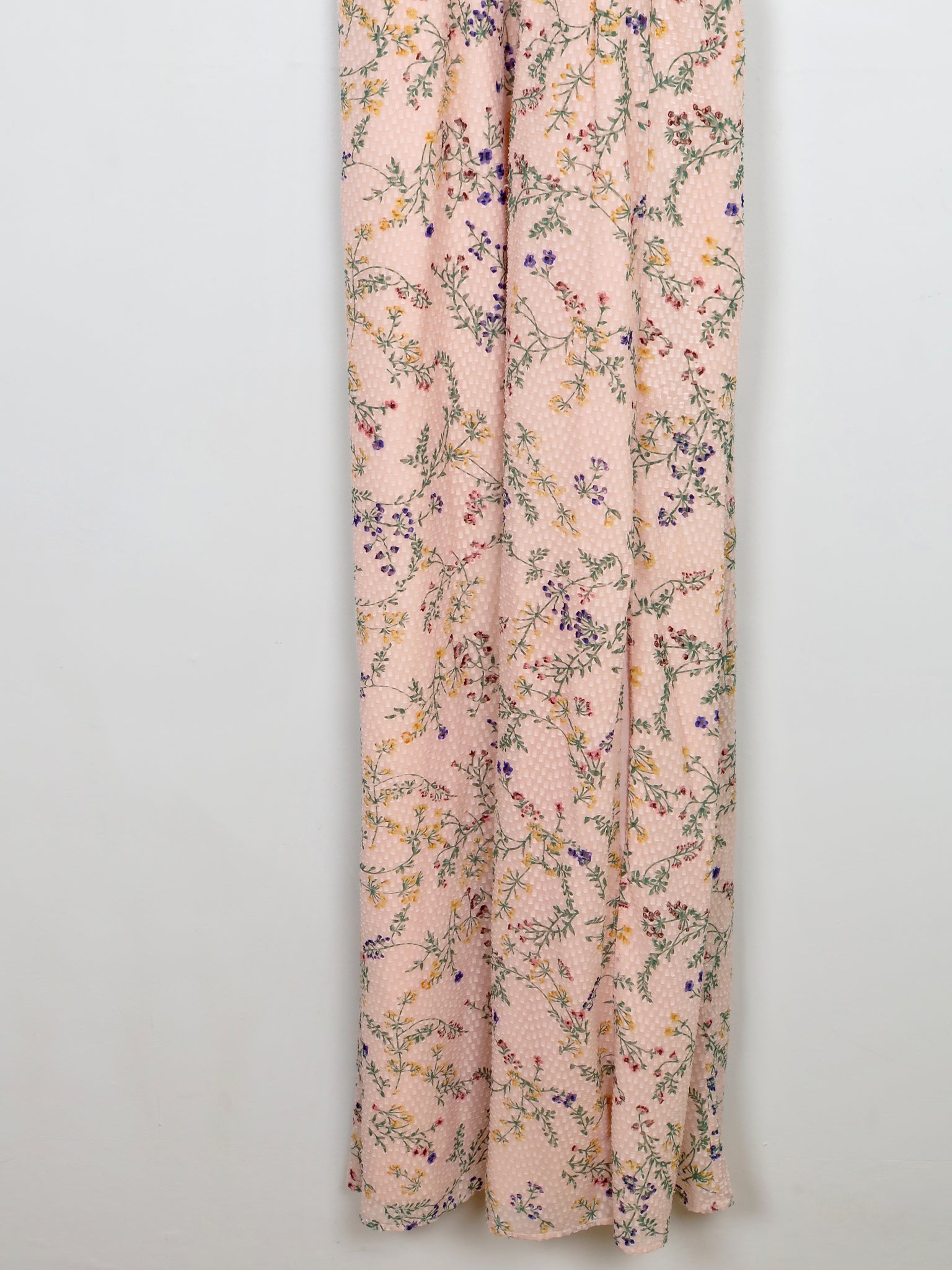 Peach Frock N Frill Printed Maxi Dress New 10
