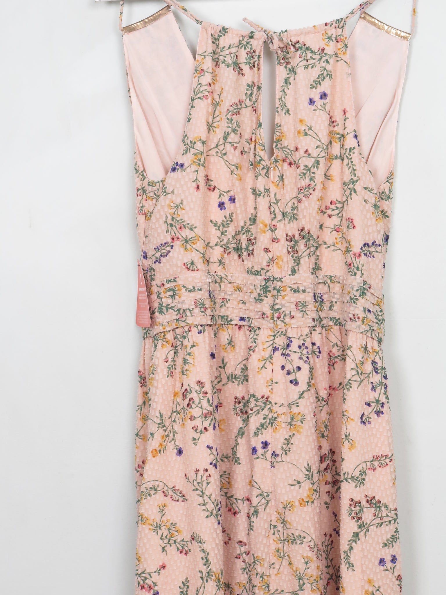 Peach Frock N Frill Printed Maxi Dress New 10
