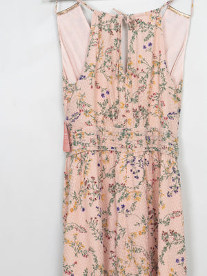 Peach Frock N Frill Printed Maxi Dress New 10