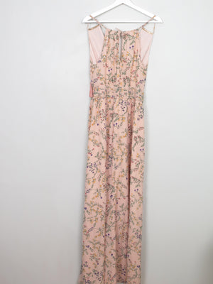 Peach Frock N Frill Printed Maxi Dress New 10
