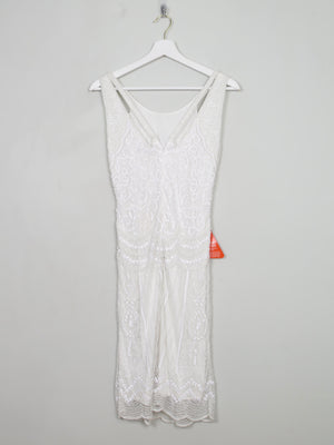 Vintage Style Beaded Flapper Style Wedding Dress New 8