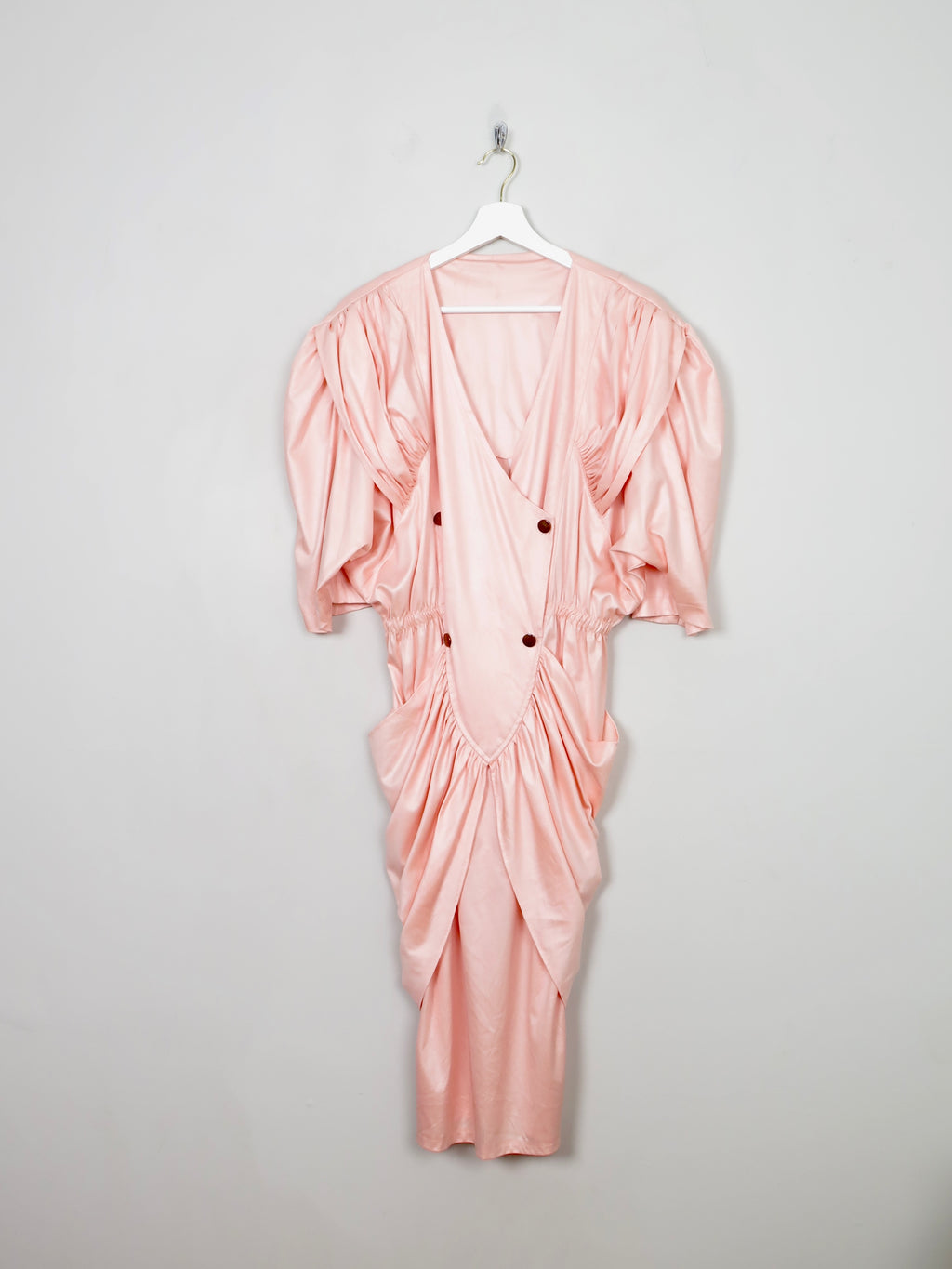 Vintage Peach 1980s Dress M/L
