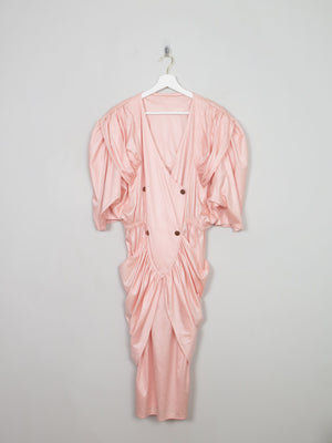 Vintage Peach 1980s Dress M/L