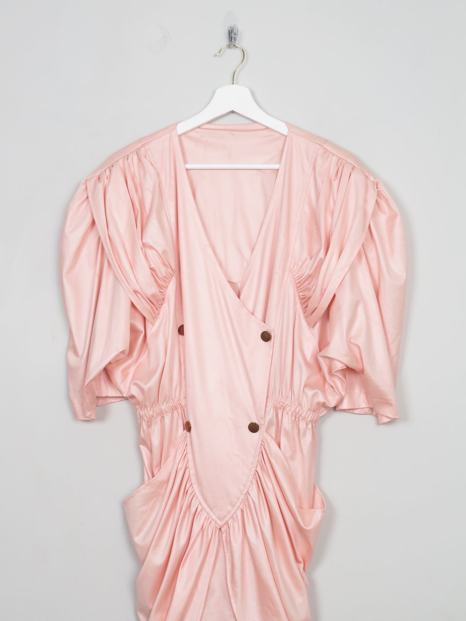 Vintage Peach 1980s Dress M/L