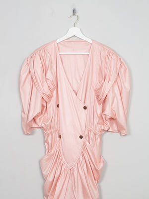 Vintage Peach 1980s Dress M/L