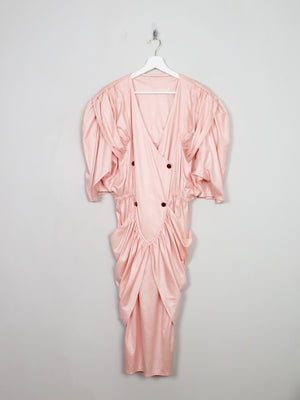 Vintage Peach 1980s Dress M/L