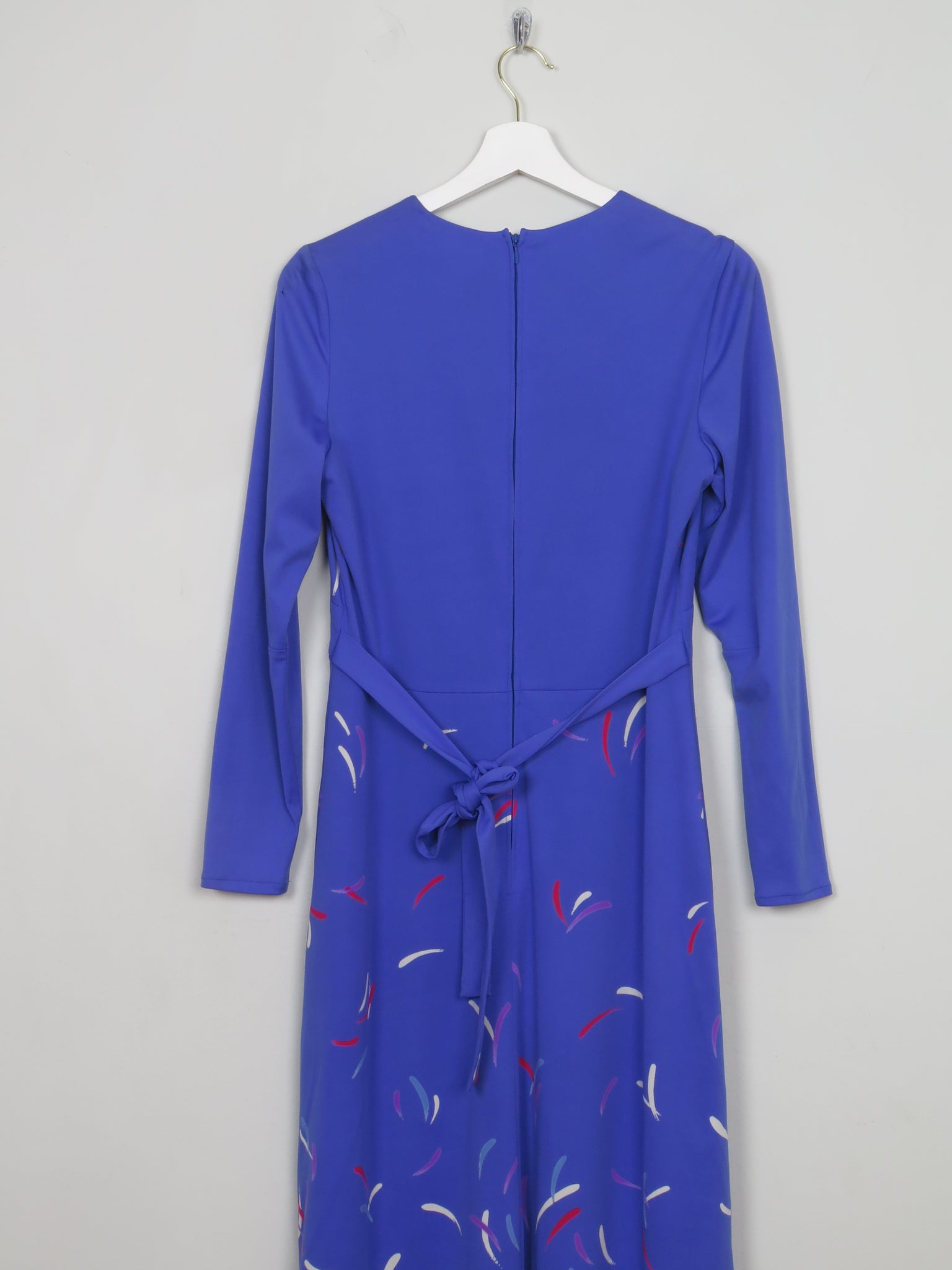Vintage Blue 70s Maxi Dress 10/12