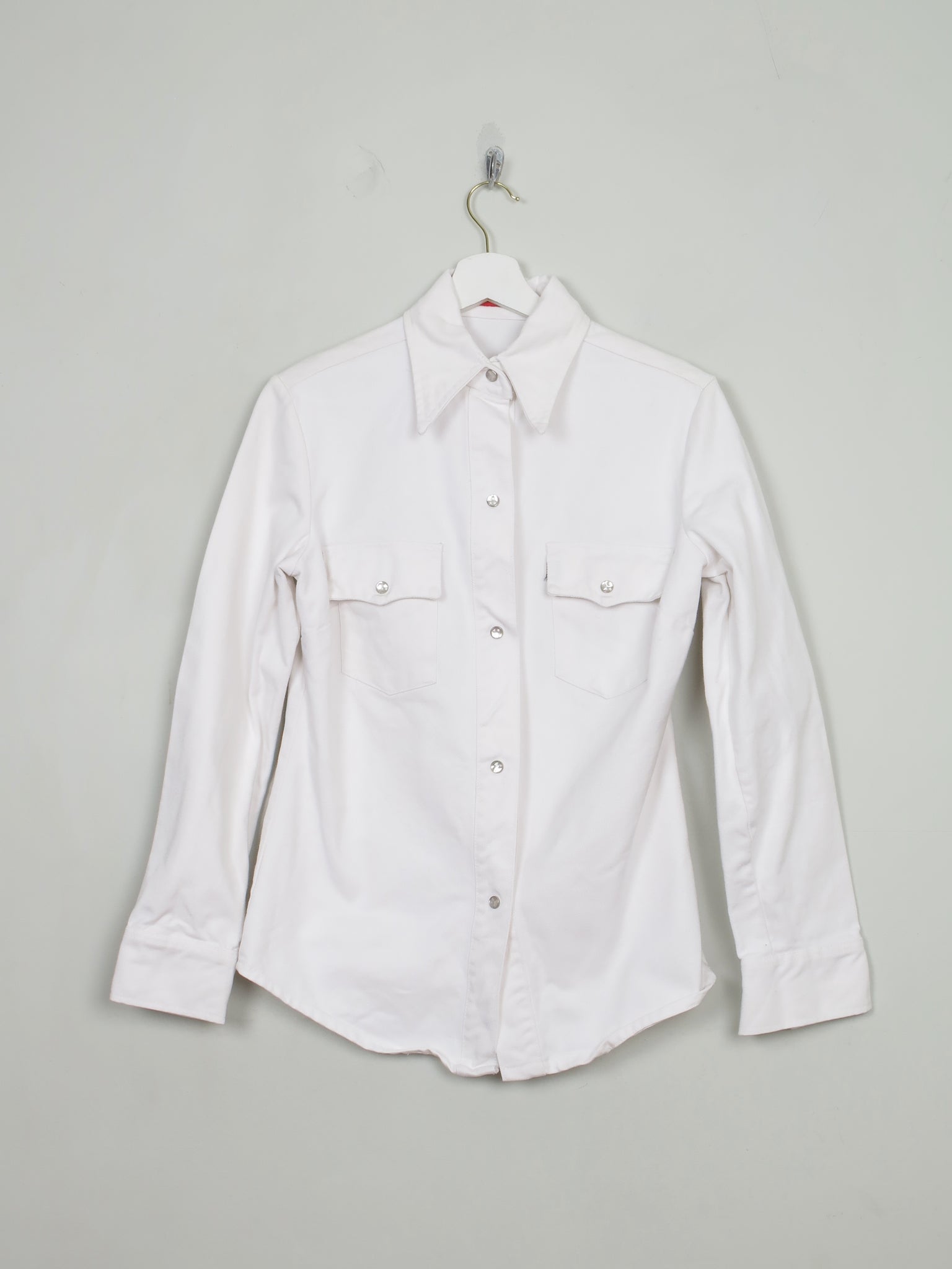 Vintage Miss Levis White Denim Shirt S