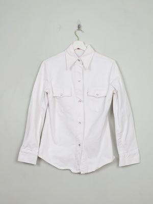 Vintage Miss Levis White Denim Shirt S