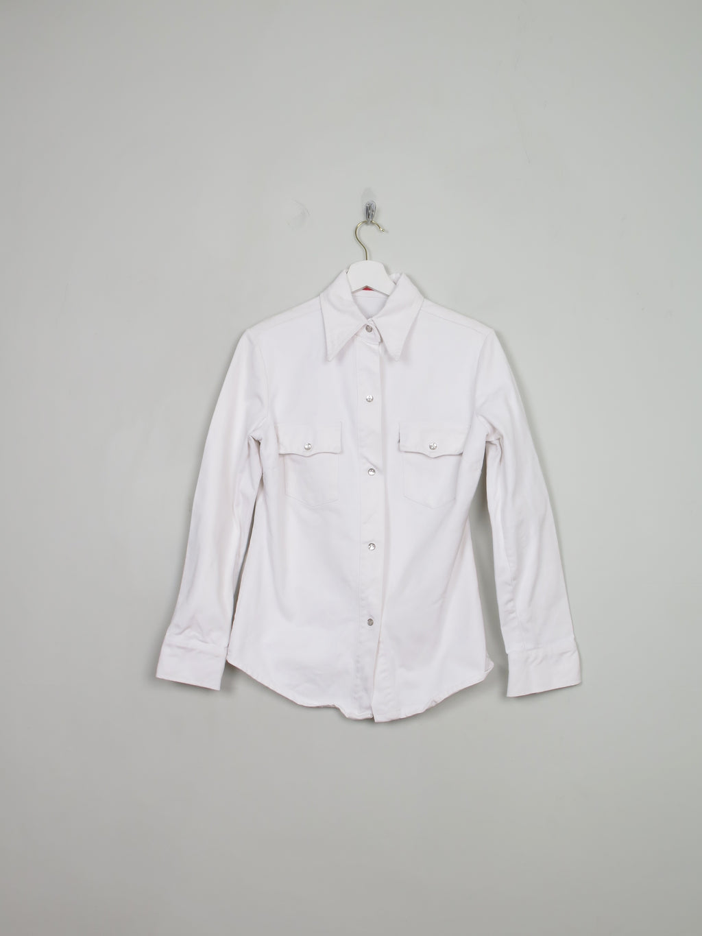 Vintage Miss Levis White Denim Shirt S