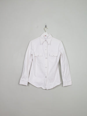 Vintage Miss Levis White Denim Shirt S