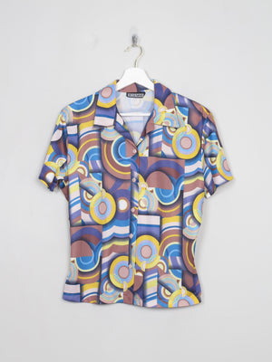 Women's Vintage 90s Printed Short Sleeved Top M