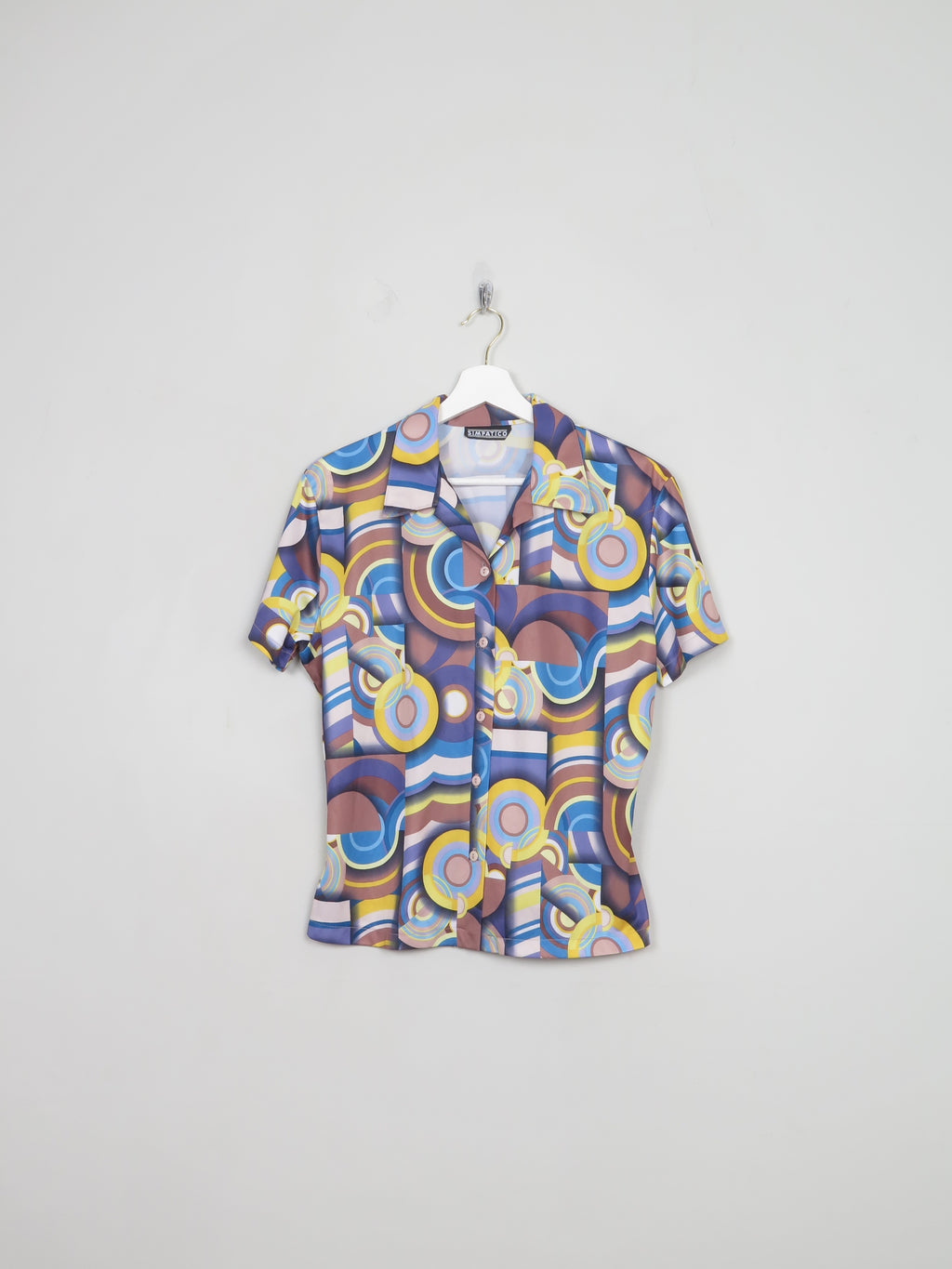 Women's Vintage 90s Printed Short Sleeved Top M