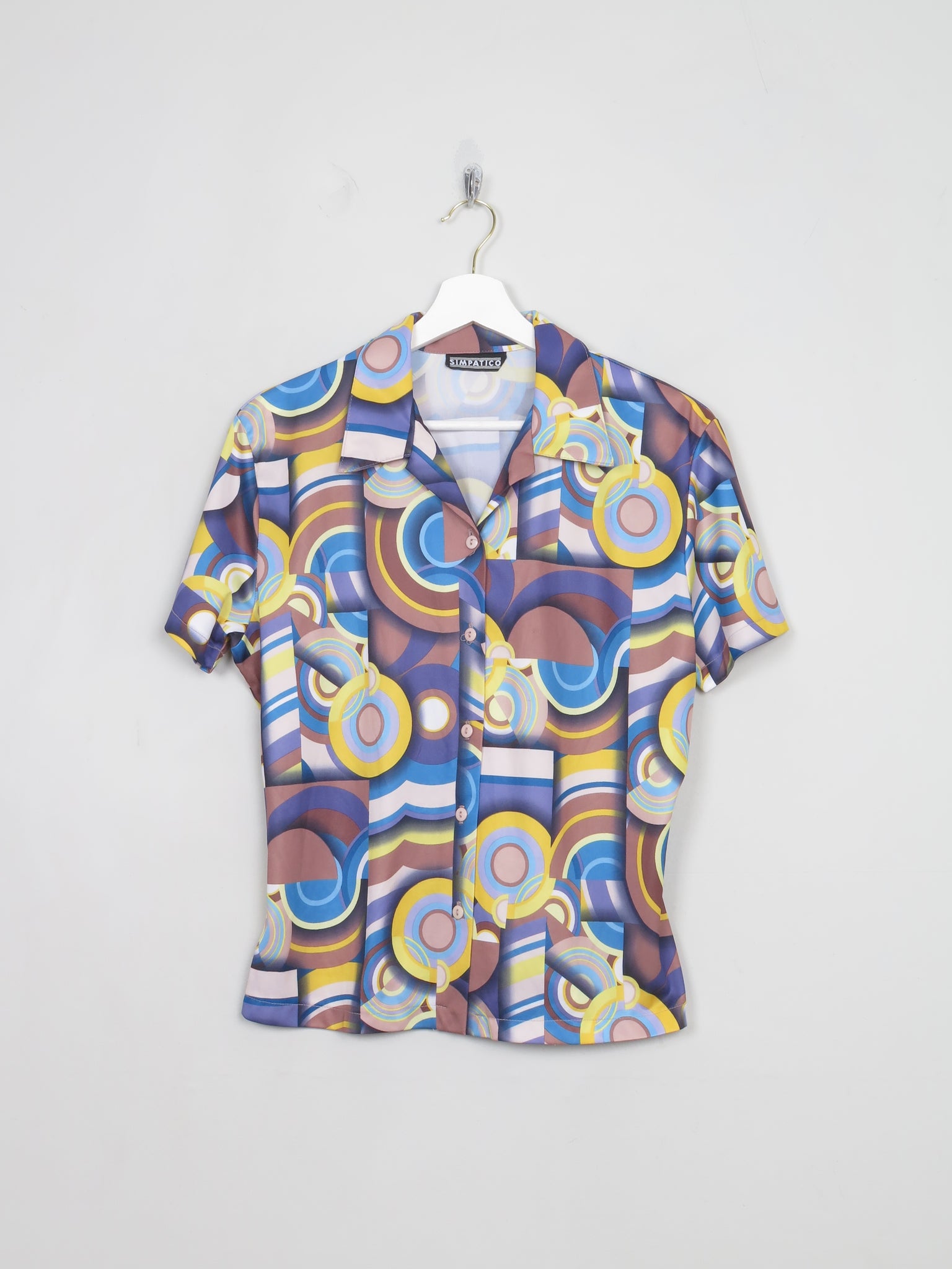 Women's Vintage 90s Printed Short Sleeved Top M