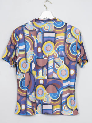 Women's Vintage 90s Printed Short Sleeved Top M