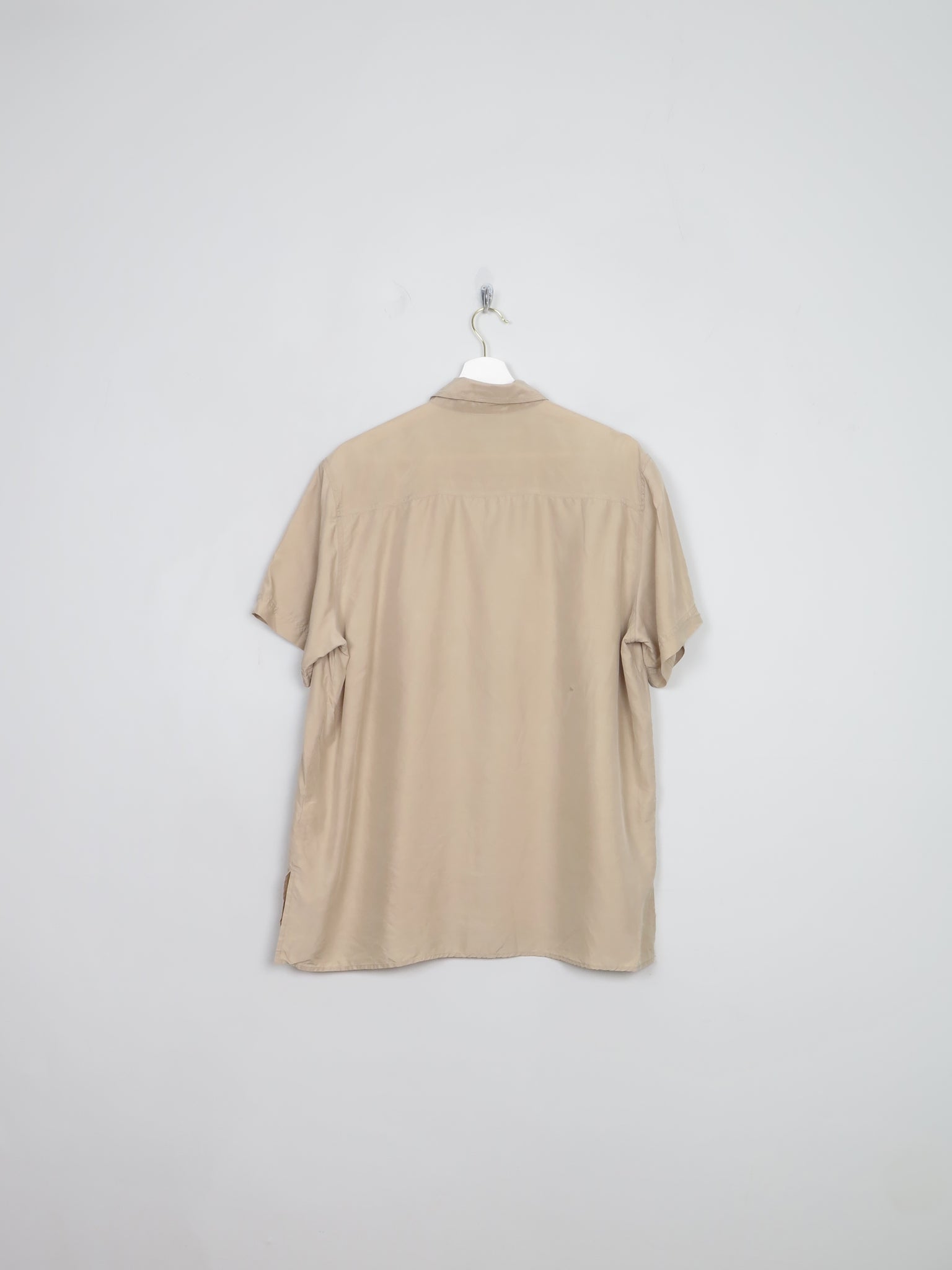 VIntage Cream Silk Blouse M/L