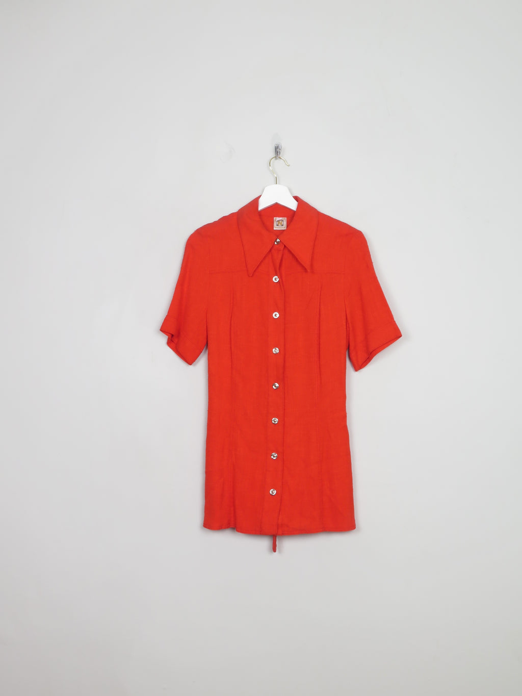 Women's Vintage Red Shirt Jacket S