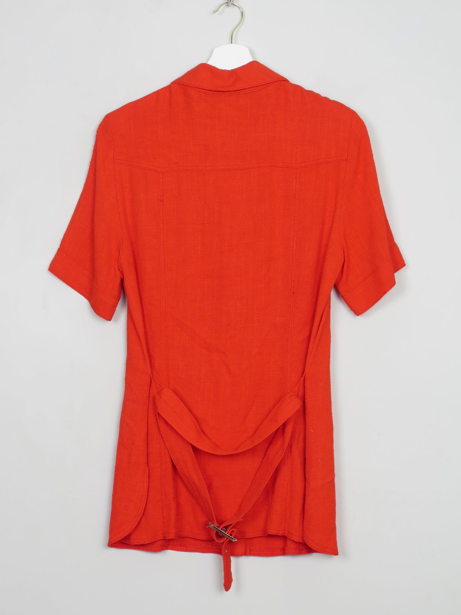 Women's Vintage Red Shirt Jacket S