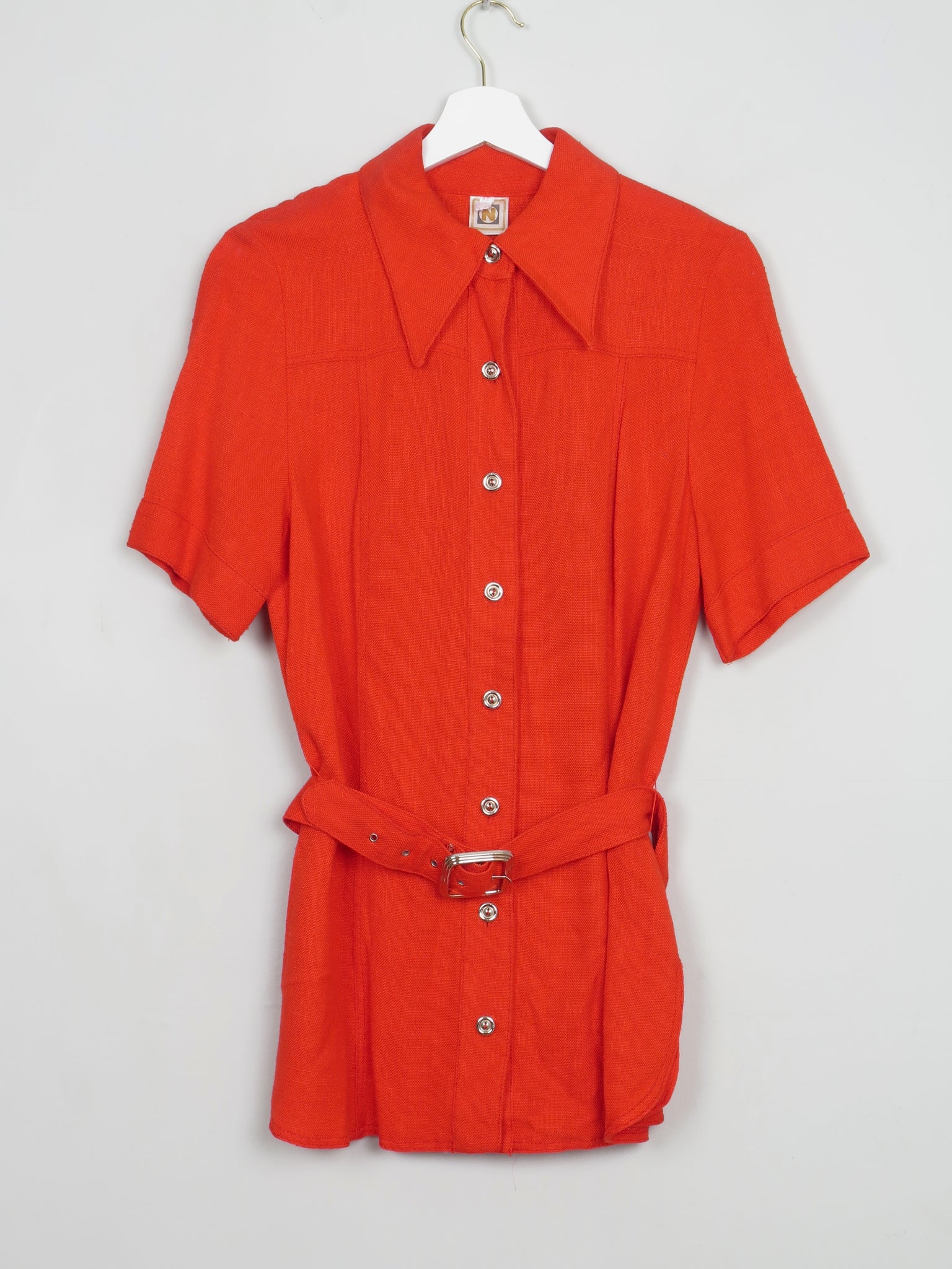 Women's Vintage Red Shirt Jacket S