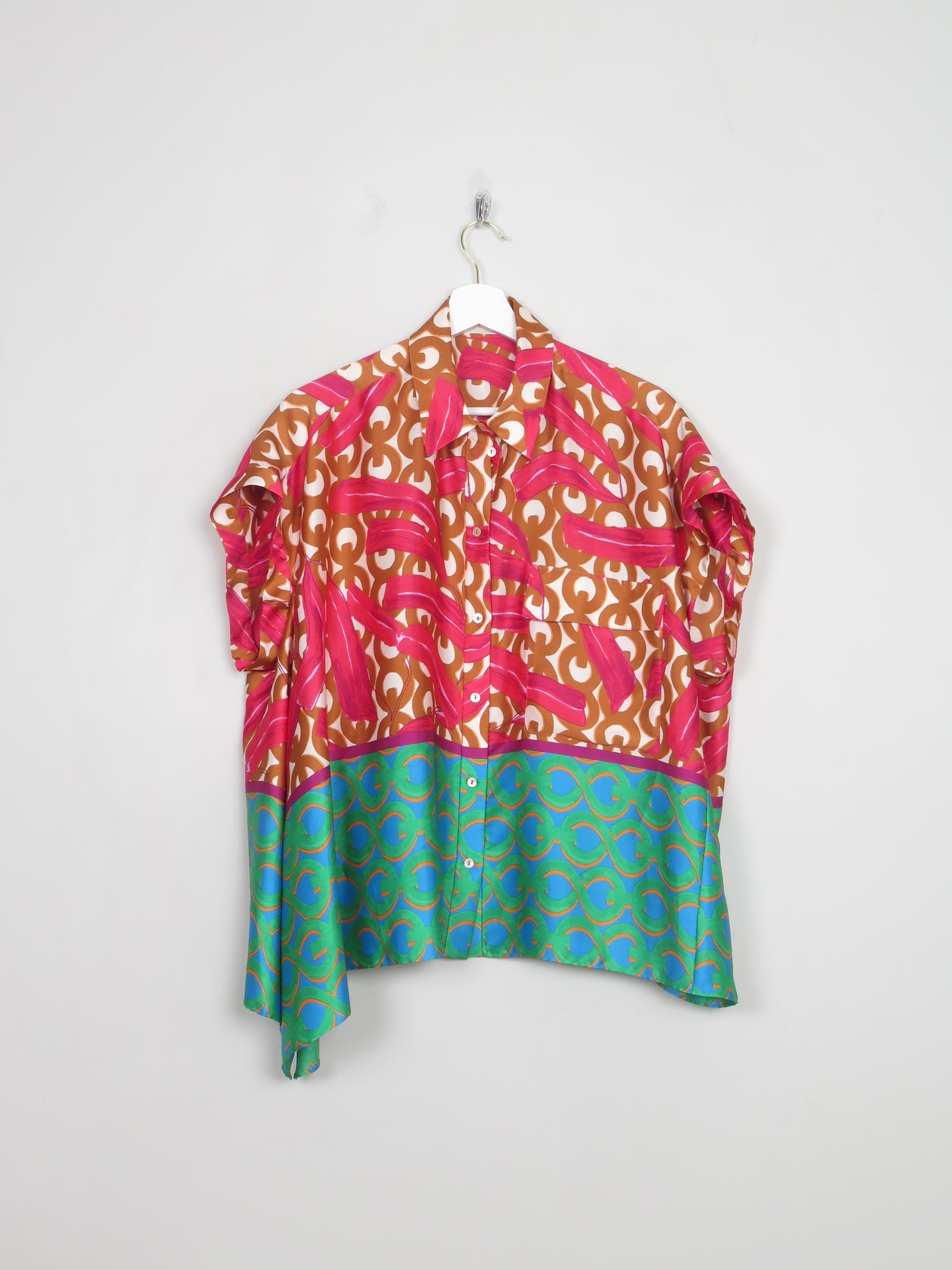Printed Short Sleeved Purification Garcia Blouse S/M