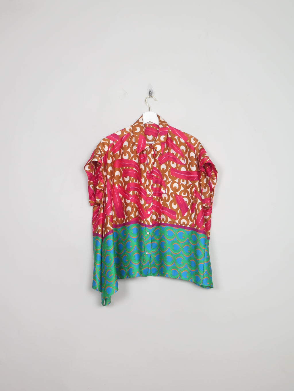 Printed Short Sleeved Purification Garcia Blouse S/M