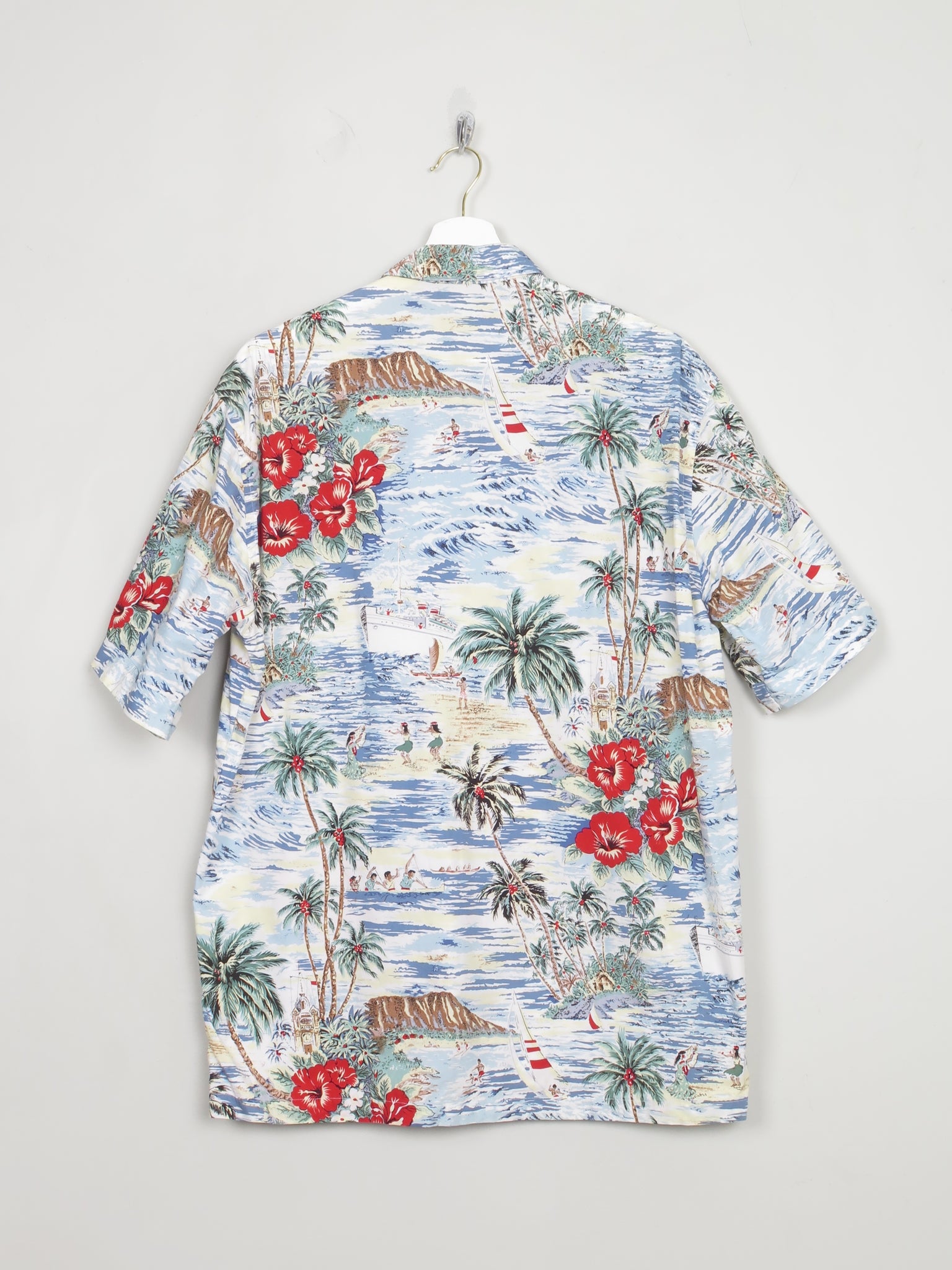 Men's Vintage Classic Hawaiian Shirt L