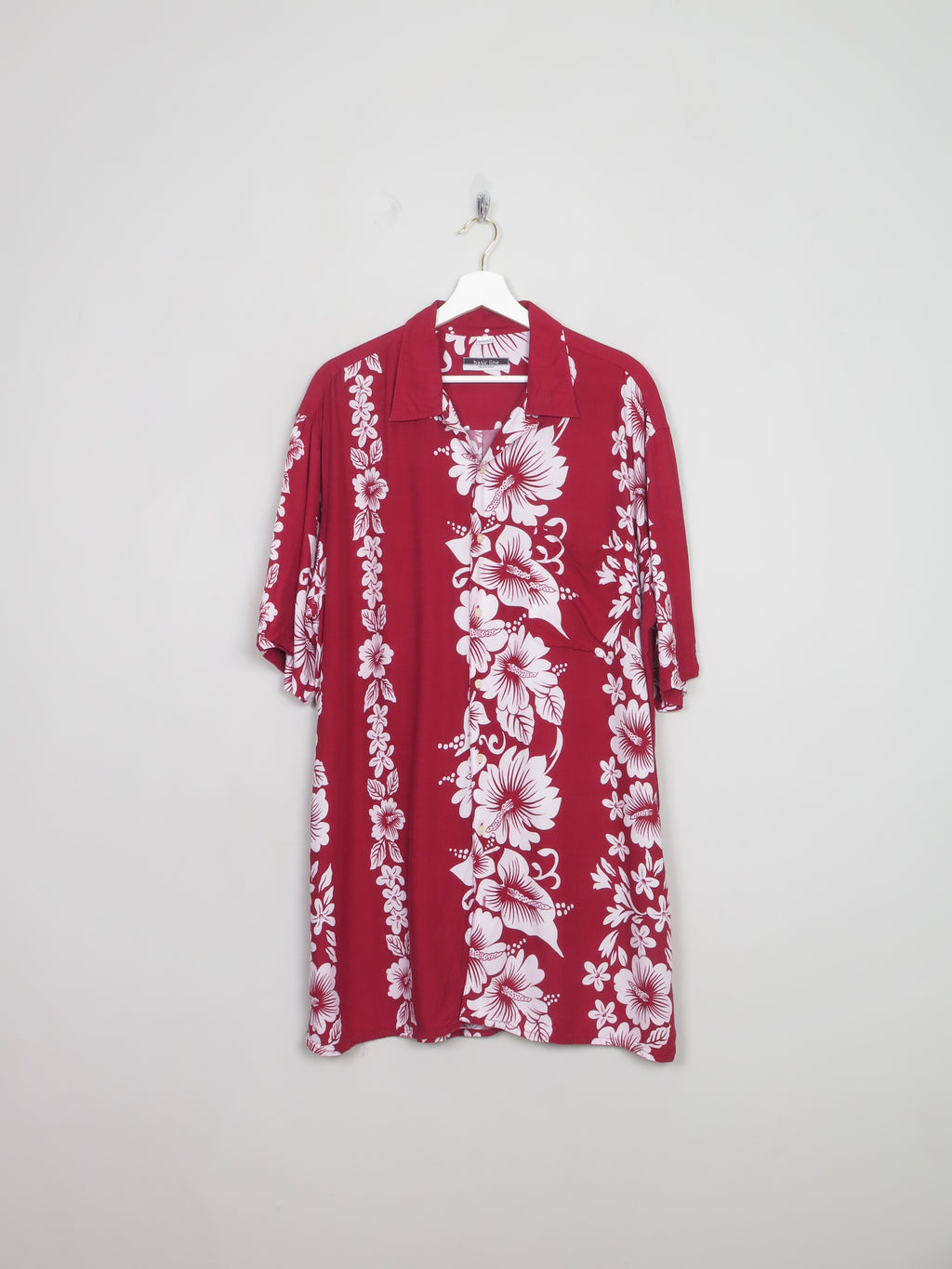 Men's Vintage Wine Hawaiian Shirt XL