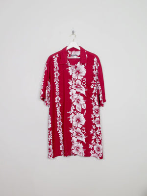 Men's Vintage Wine Hawaiian Shirt XL